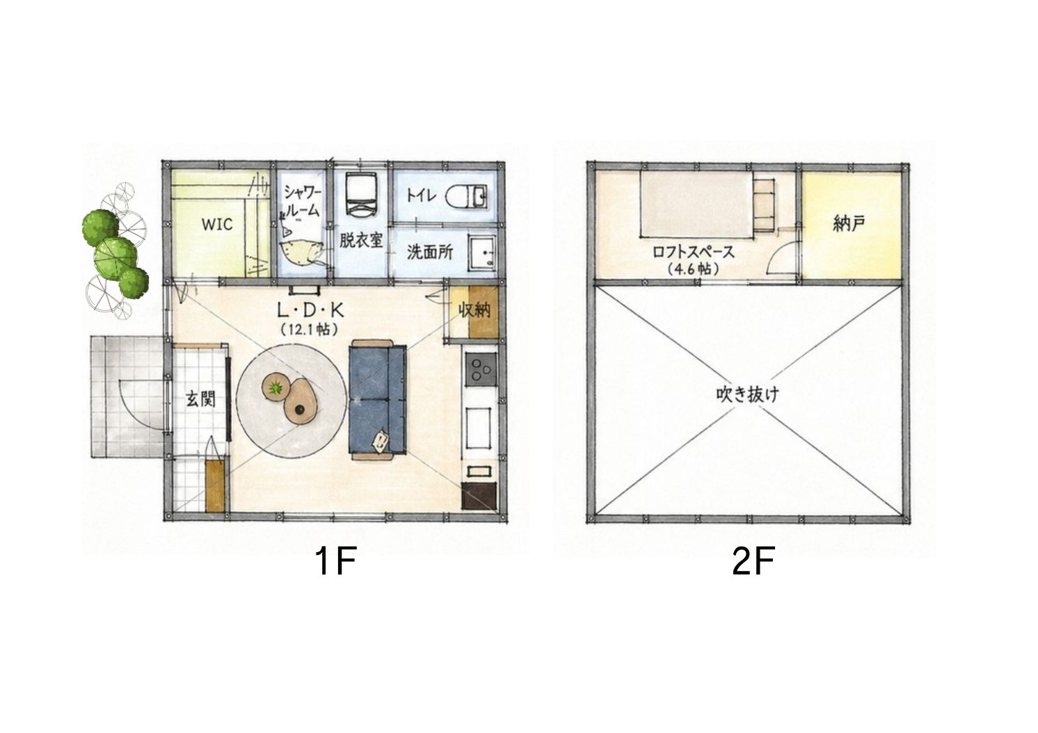 大屋根平屋ライフ 6×6